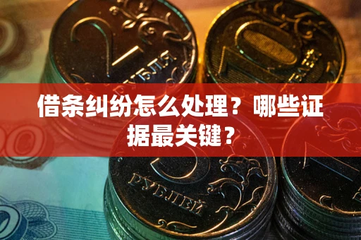 北京借条纠纷怎么处理？哪些证据最关键？