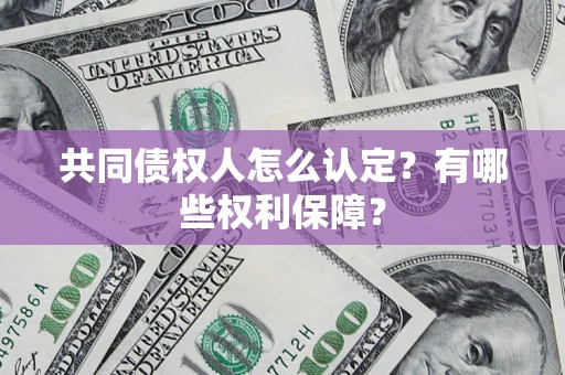 北京共同债权人怎么认定？有哪些权利保障？