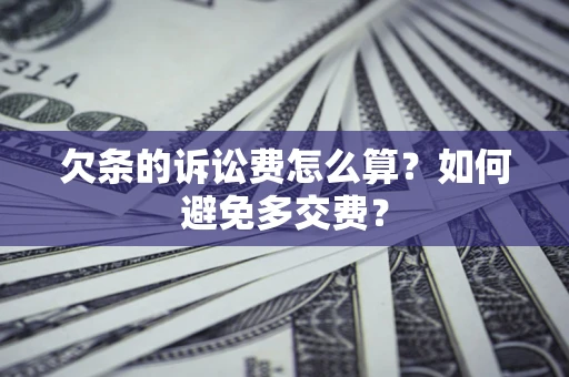 北京欠条的诉讼费怎么算？如何避免多交费？